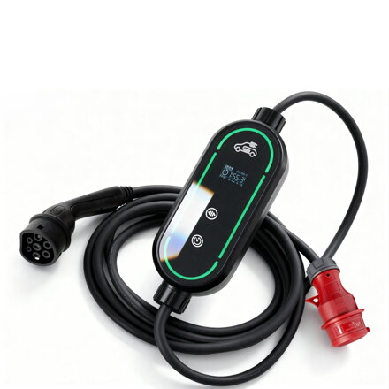 Prenosná nabíjačka EVpartner 11kW, 3x16A, 5m, 10m, Type 2