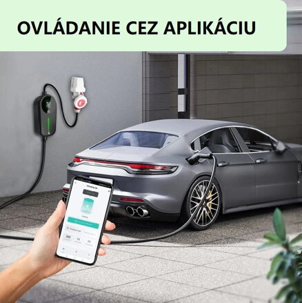 Prenosná nabíjačka EVpartner WiFi 11kW, 3x16A, 5m, 10m, Type 2